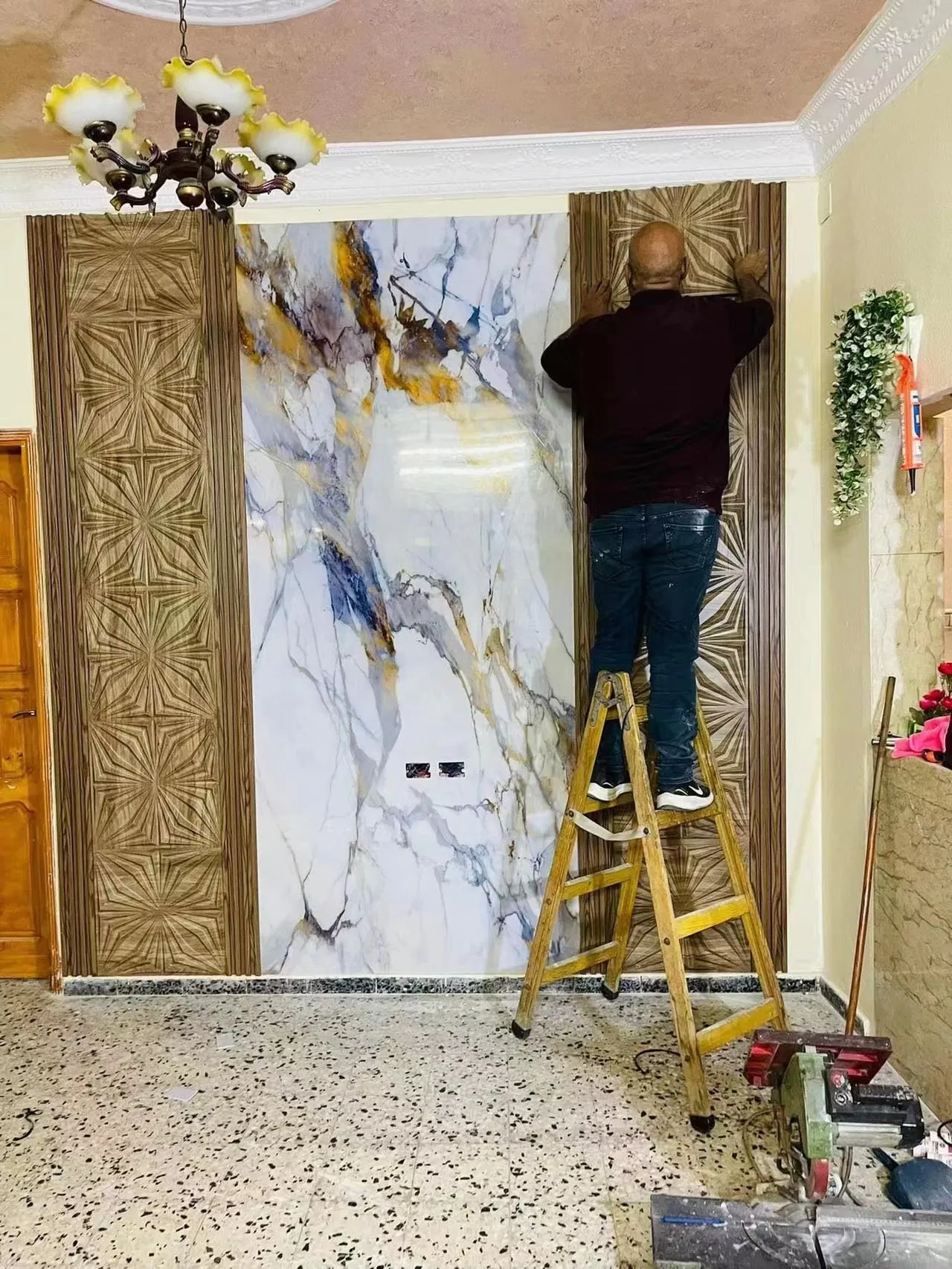 UV Marble Cladding Green Building LEED