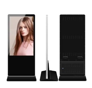 55 Inch Floorstand Interactive Touch Screen Totem Kiosk Indoor Advertising 4K Display Player Digital Signage
