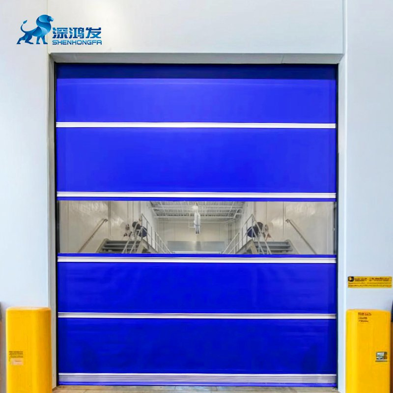 Industrial PVC High Speed Door for Fast Interior for Supermarket Apartment Exterior Hall Bedroom Basement School Finished