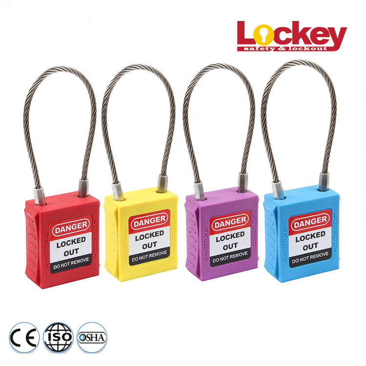 Lockey Loto Stainless Steel Cable Industrial Safety Padlock with Master Key