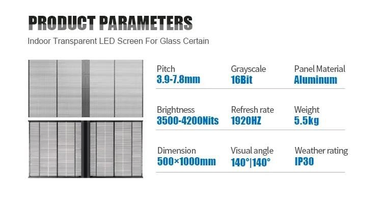 High-Visibility Transparent LED Display for Effective Advertising Solutions