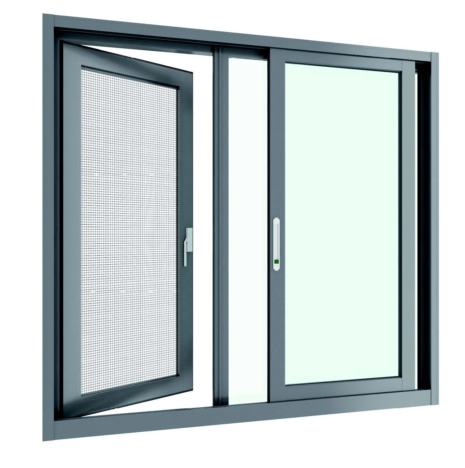 Premium 908 Series Sliding Aluminium Window with Double Glazing