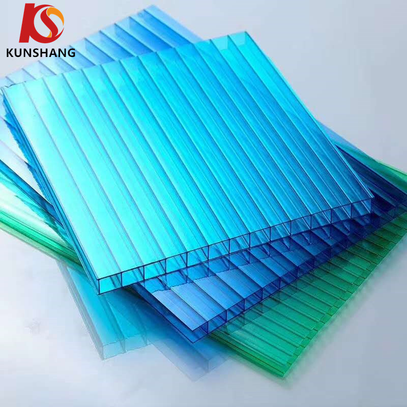 Twinwall Tripe Wall Polycarbonate Sheet Plastic Multi Wall PC Hollow Sheet