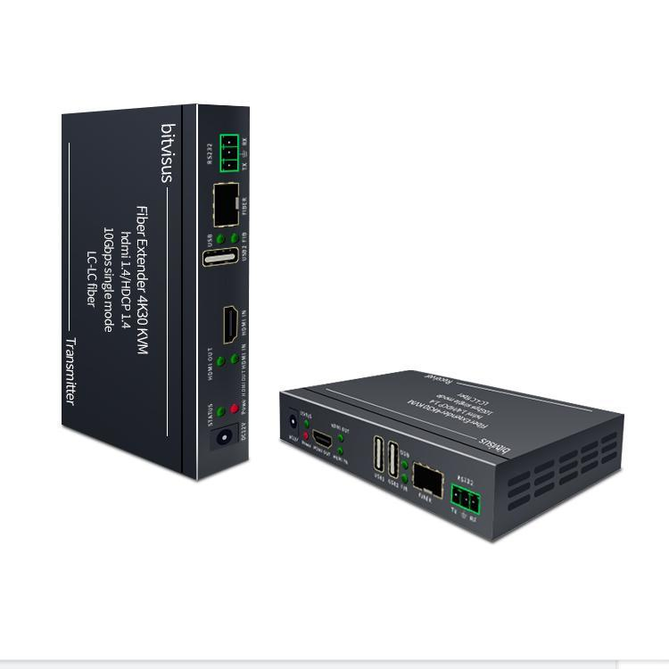 HDMI-удлинитель по оптоволокну 4K KVM, 10 км