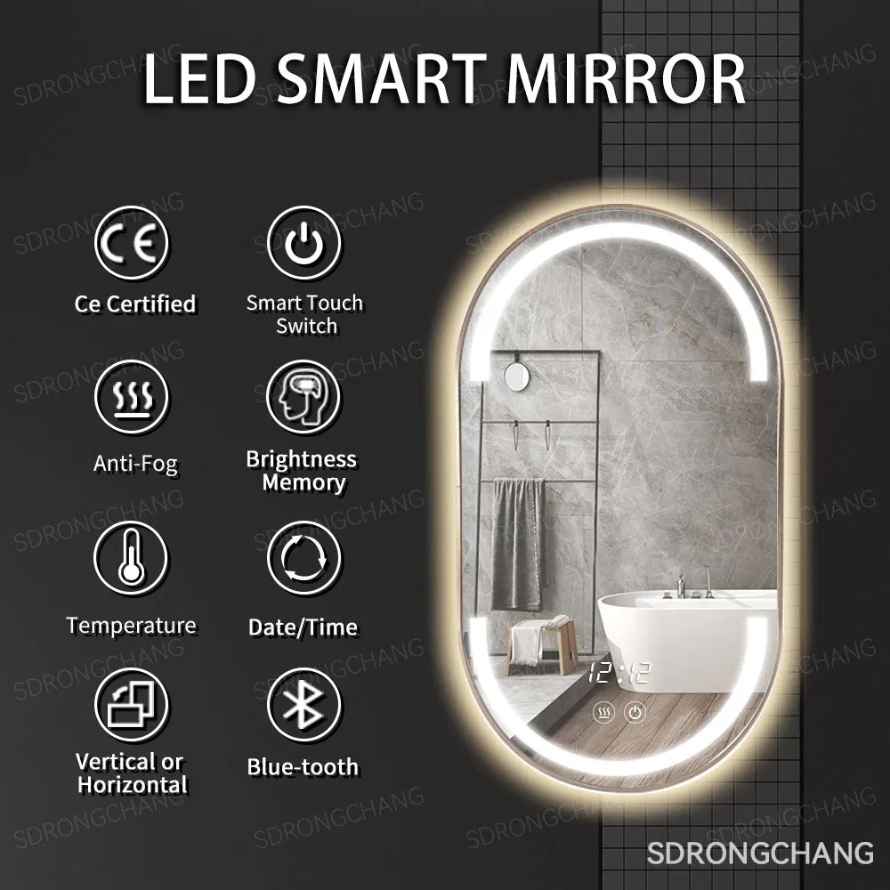 Environmentally Friendly and Safe Tempered Mirrors/Chemical Tempering /Good Flatness Full-Length Mirrors