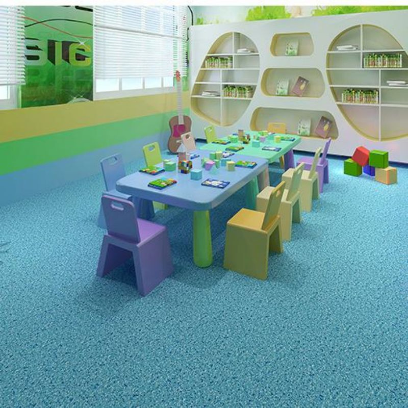 Kindergarten/Office/Library/Computer Room Waterproof Commercial PVC Plastic Floor