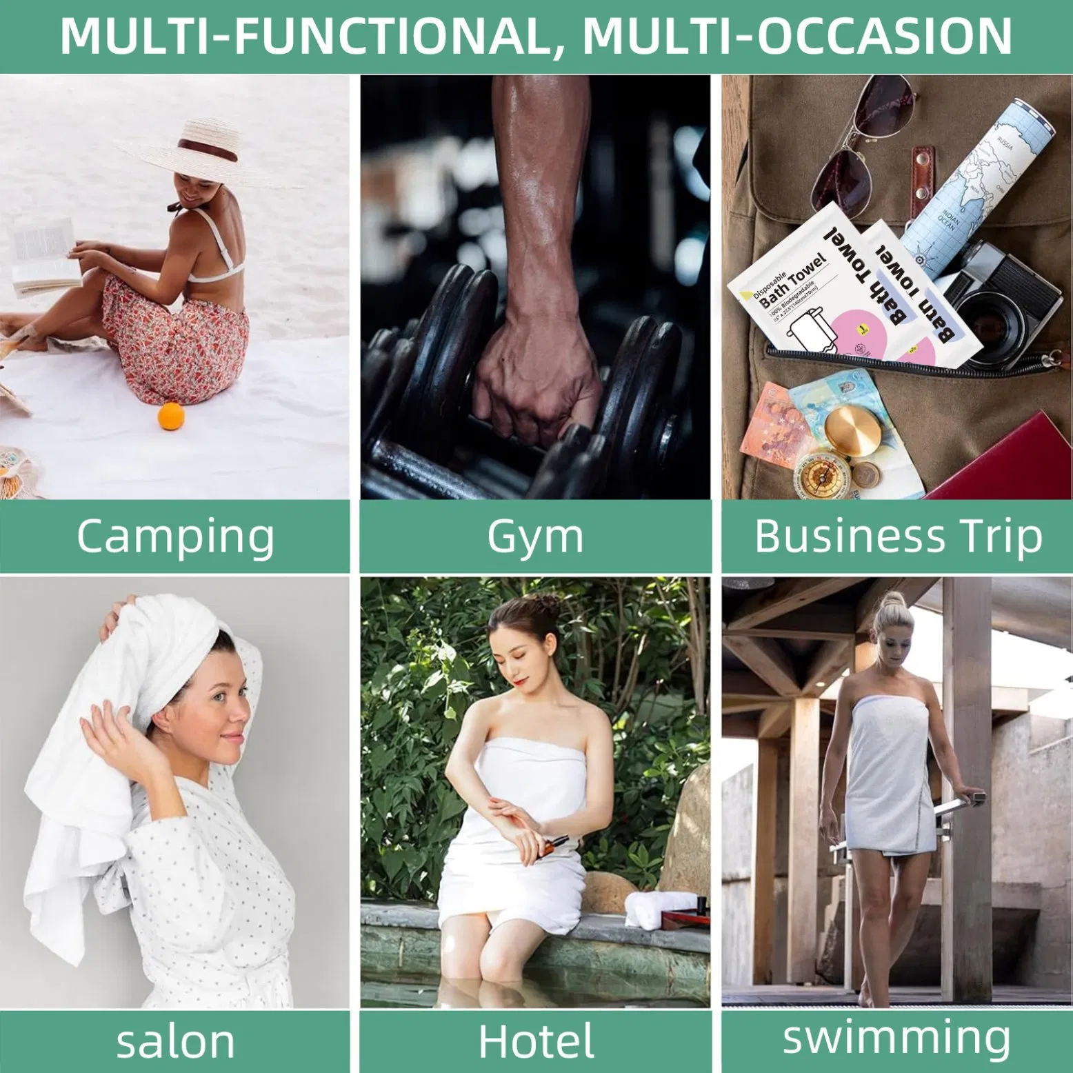 70X140 Cm Disposable Bath Towel Wholesale Big Size