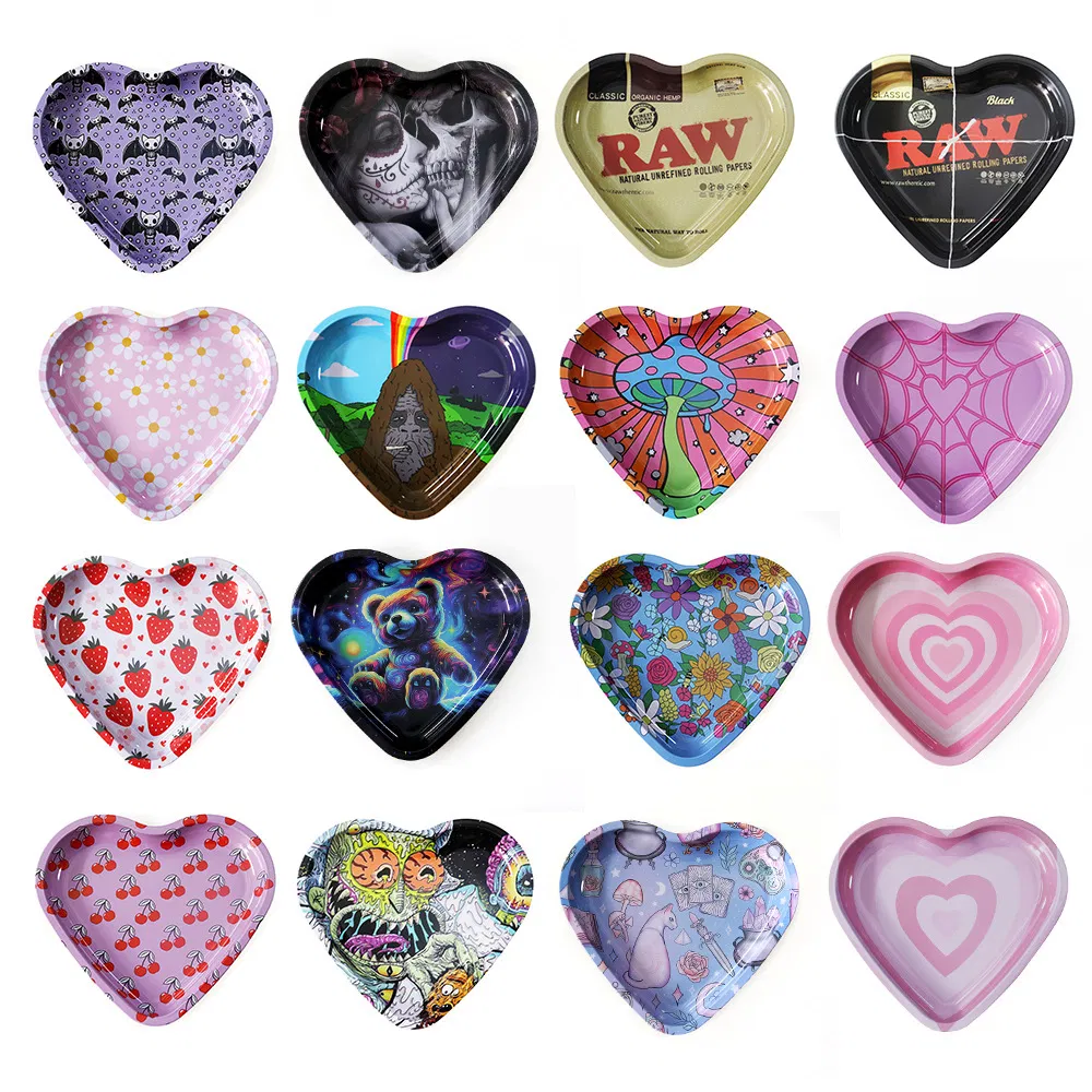 Hot Selling 16+Styles Love Shape Female Love Ashtray Small Tray Mini Ashtray Cigarette Tray in Stock Smoking Accessories