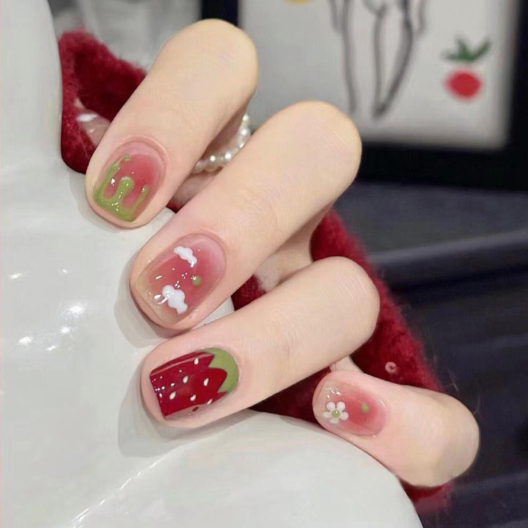 New Trend Custom Private Label Nails Luxury Long Ballerina French Coffin Almond Press on Nails Acrylic Stick Fake Nails