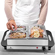 2024 New Family Party Buffet Food Warmer