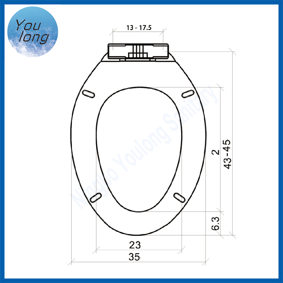 Shape Slim and Wrap Over Style Slow-Close Wc Toilet Seat with Quick Release