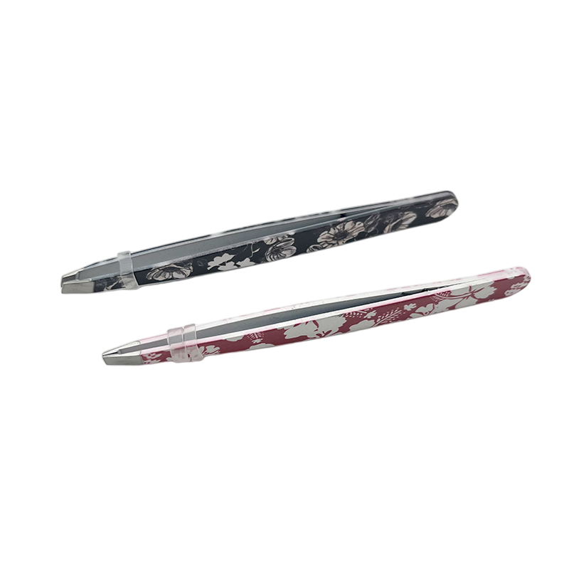 High Precision Printing Eyelash Eyebrow Tweezers Eyelash Aid Tweezer