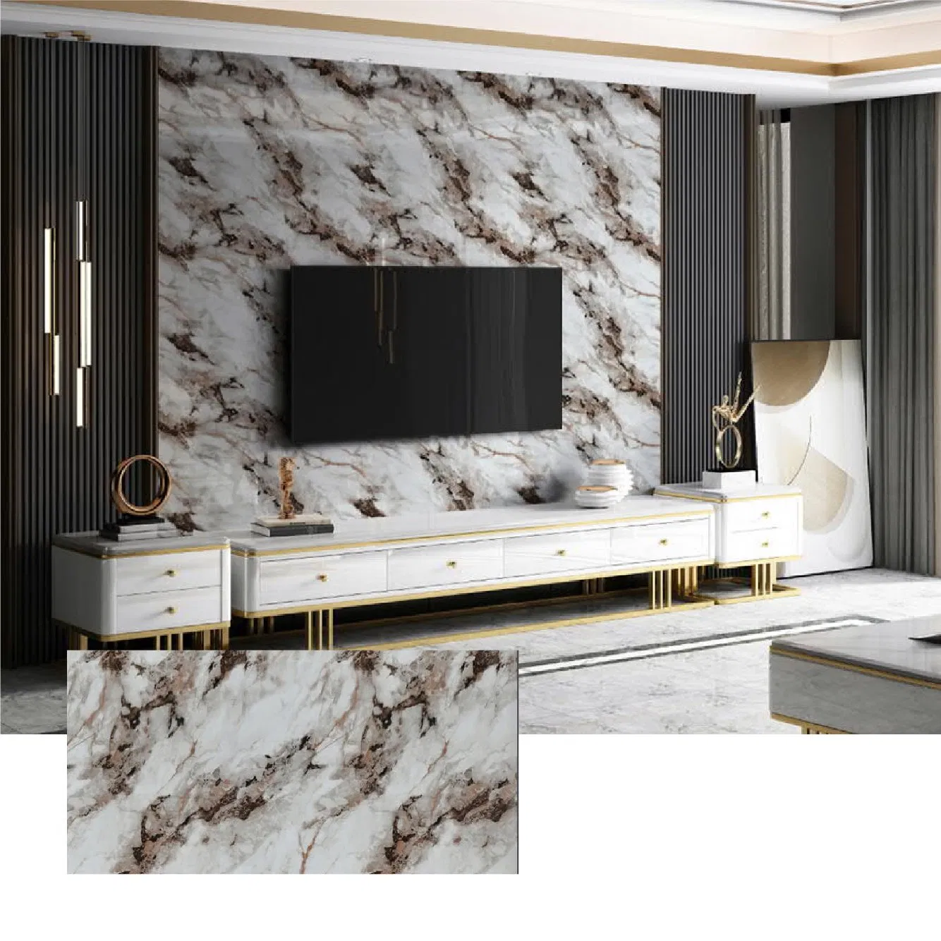 Самоклеящаяся ПВХ пленка матовое золото 60x90 см