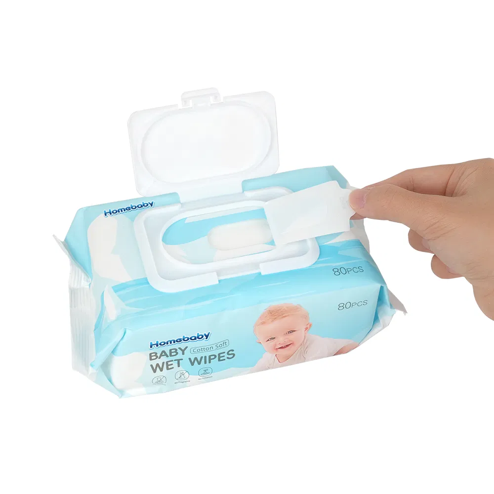Manufacturer OEM ODM Design Brand Disposable Cleaning Wipes Gentle Sensitive Newborn Skin Soft Baby Nonwoven Wet Wipes