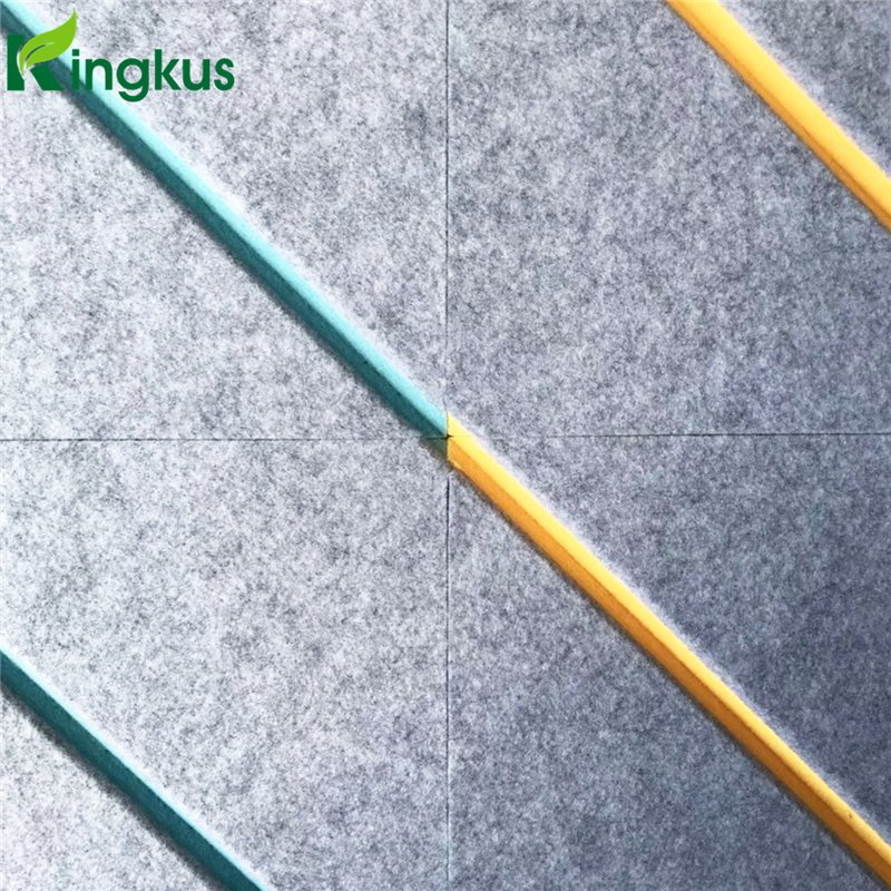 Sound Absorption Fireproof Polyester Fiber Pet Felt Decorative Acoustic Wall Panels