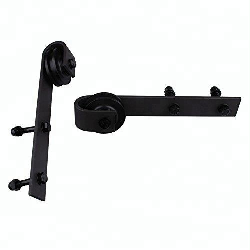 Double Wood Doors Kit Sliding Steel Track Bypass Door Hardware