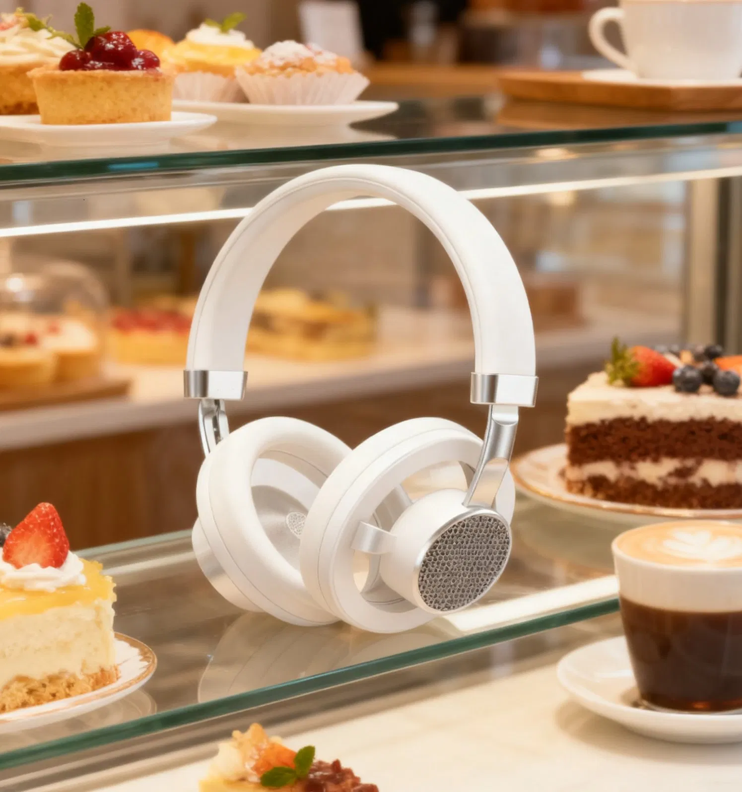 Беспроводные наушники с микрофоном для игр и музыки