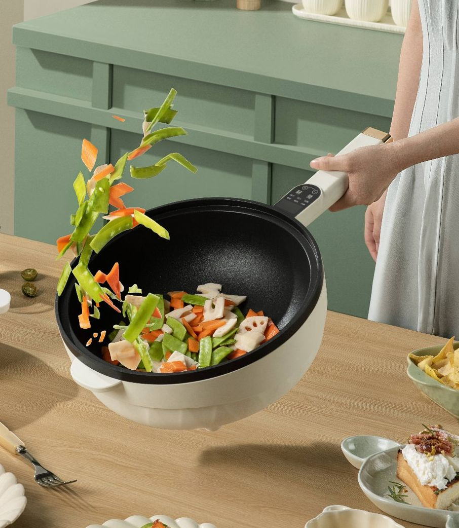 Dormitory Mini Electric Nonstick Pan Multi Cooker 5L Pots Cooking Set