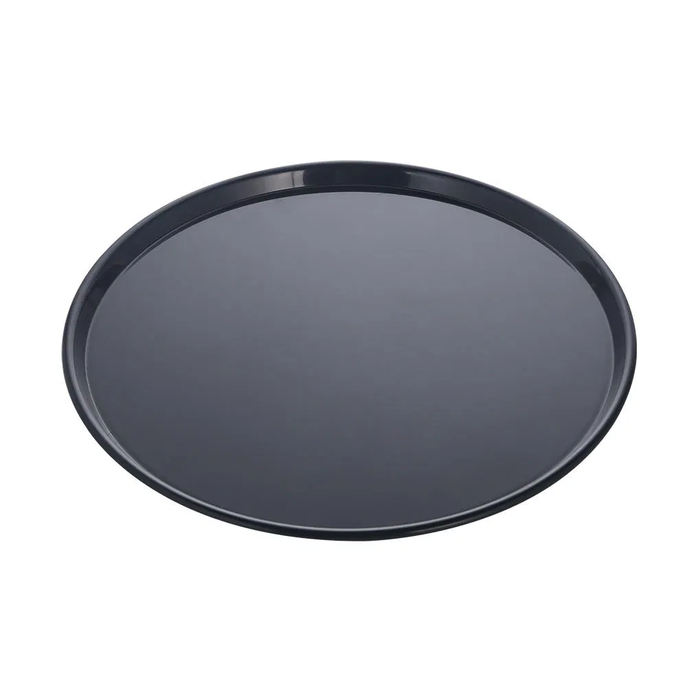 Premium Black Plastic Service Trays - Luxury Style for Restaurants & Homes