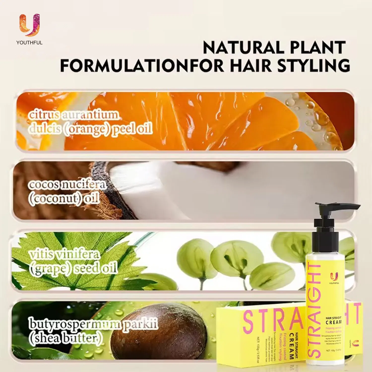 New Arrival 15 Minutes Speedy Silky 3 in 1 Hair Straightening Cream