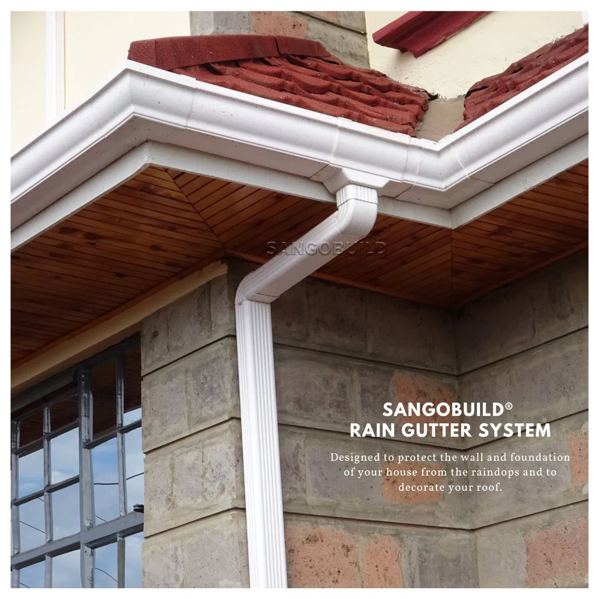 Long Lasting Roofing Materials Metal Roof Drainage Home Rain Water Gutter System