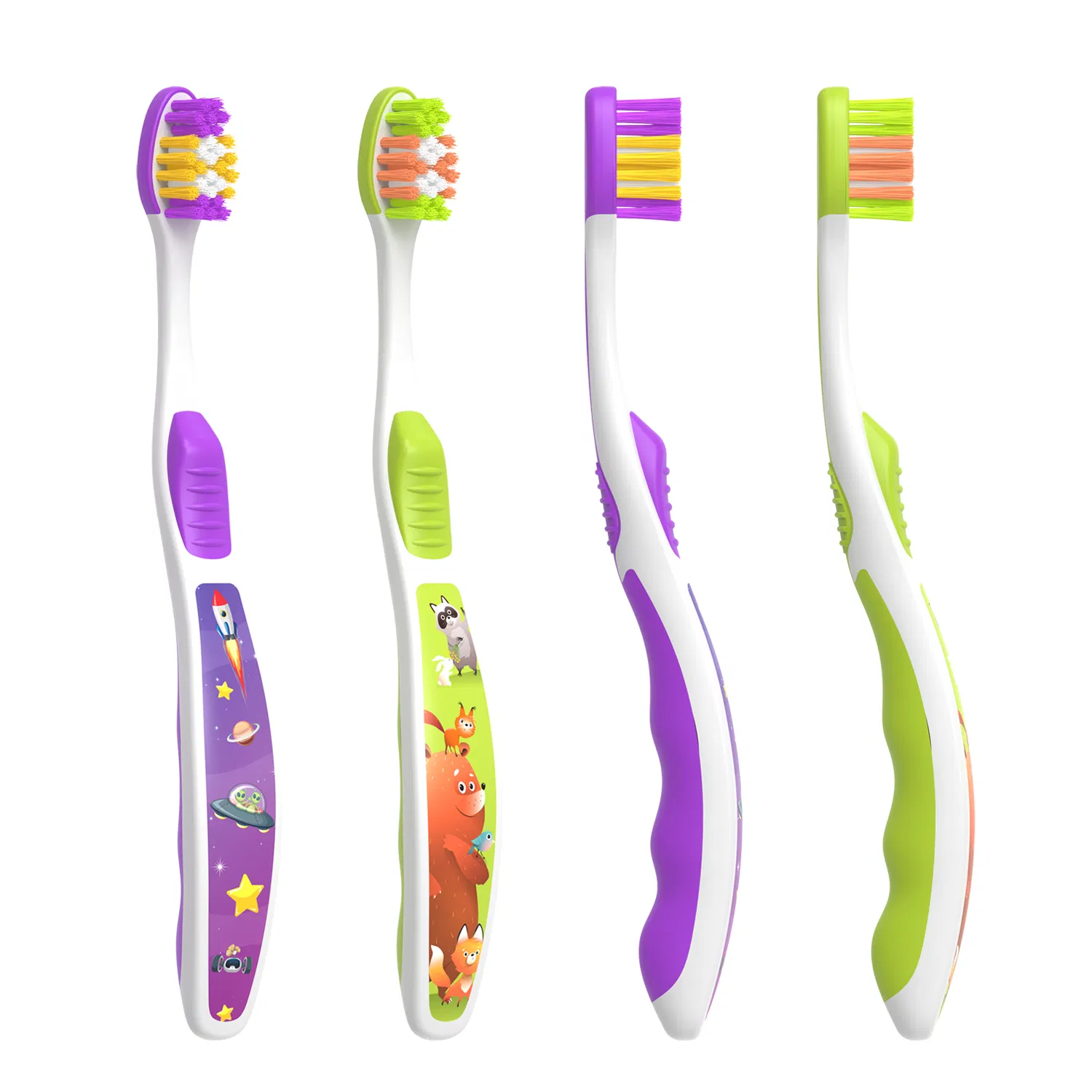 Factory Cheapest Tooth Brush Mold Soft Bristle Cartoon Pattern Handle Kids Children Junior Toothbrush