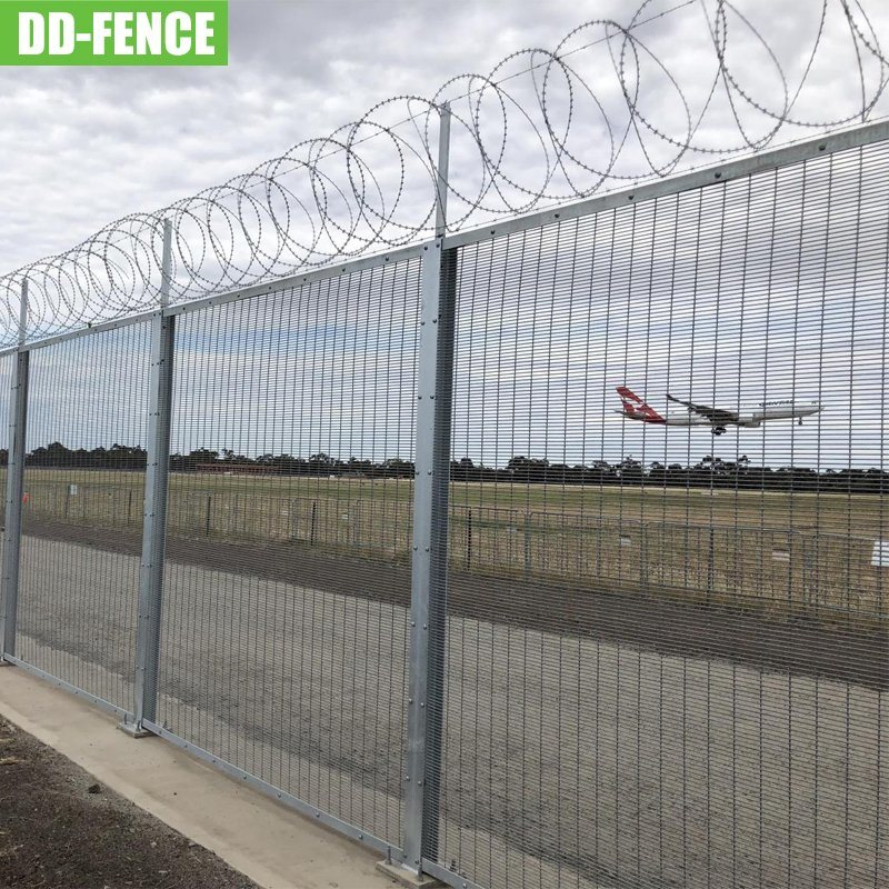 High Security Anti Climb Fence 358 Border Fencing for Airport Boundary Power Station