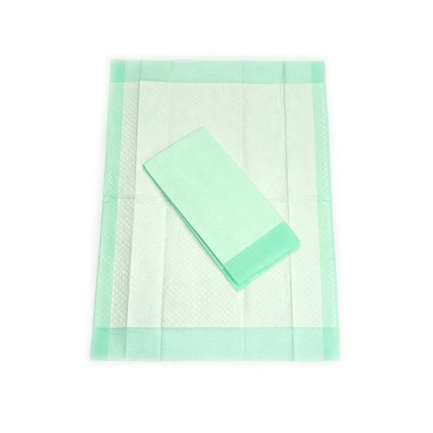 Medmount Medical Disposable Blue Pink Green High Absorbent PE Back Sheet Adult Baby Animal Underpad for Bed