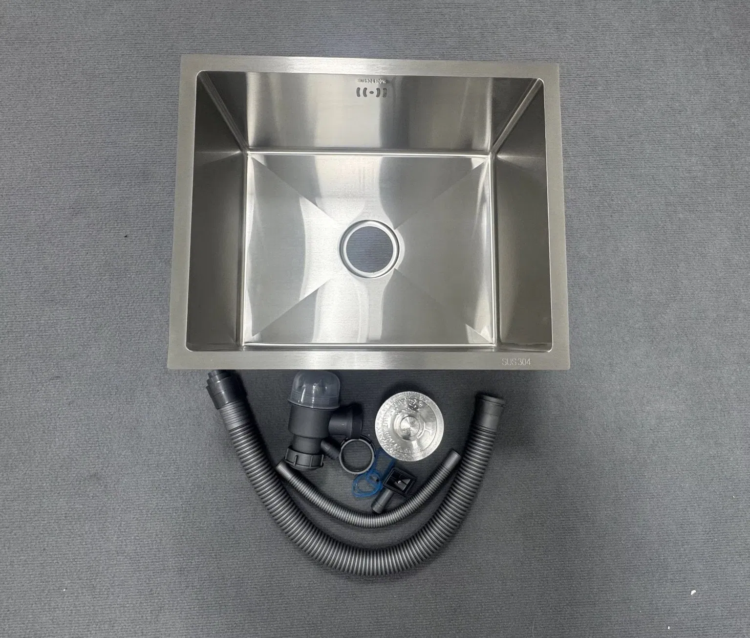 Handmade Stainless Steel Kitchen Sink with Single Square Bowl with Factory OEM