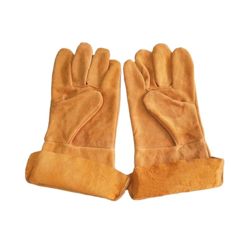 Premium Cowhide Oven Mitts - Heat Resistant BBQ Gloves