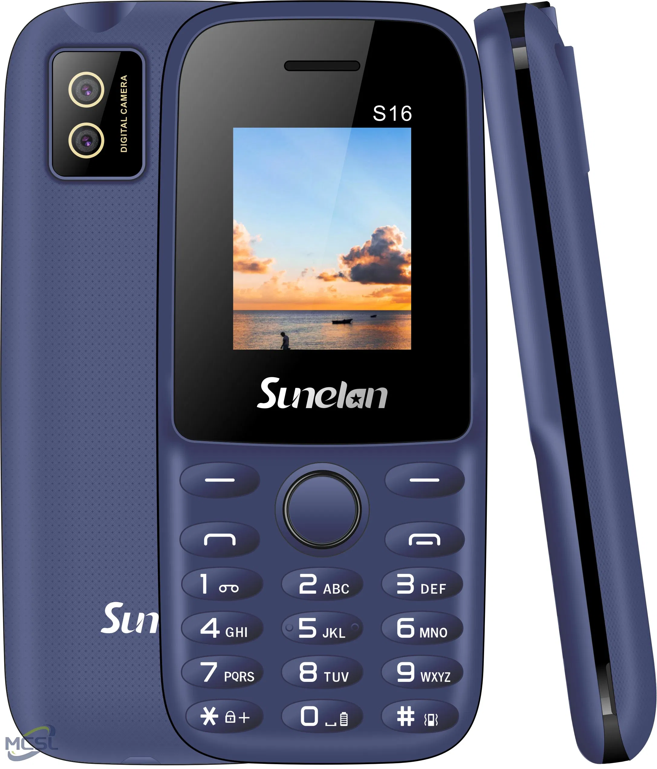 Кнопочный телефон Sunelan S16 для пожилых, 2 SIM