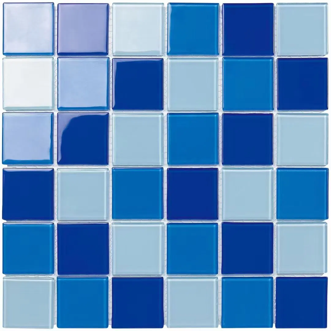 Hot Sale Glass Mosaic Tiles Floor Wall Tiles for Bathroom Backsplash Swimming Poo Tiles