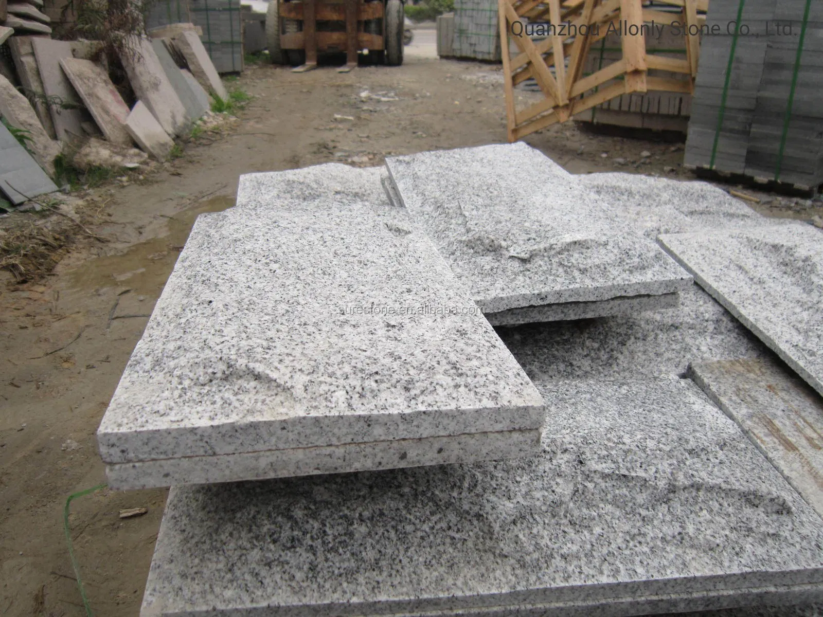 Natural Cheap G603 Granite Facade Mushroom Stone Wall Cladding
