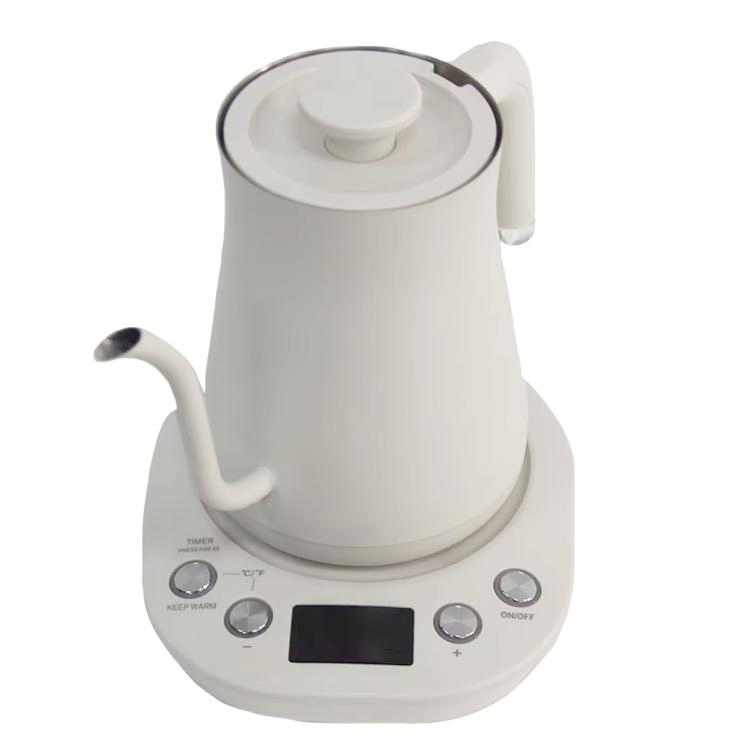304 Stainless Steel Liner Tea Coffee Gooseneck Kettle Auto Shutoff Long Spout Coffee Kettle with Temperature Control