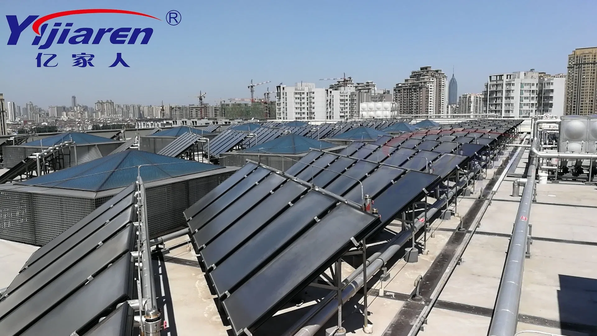 Промышленный тепловой насос R290 с солнечным коллектором