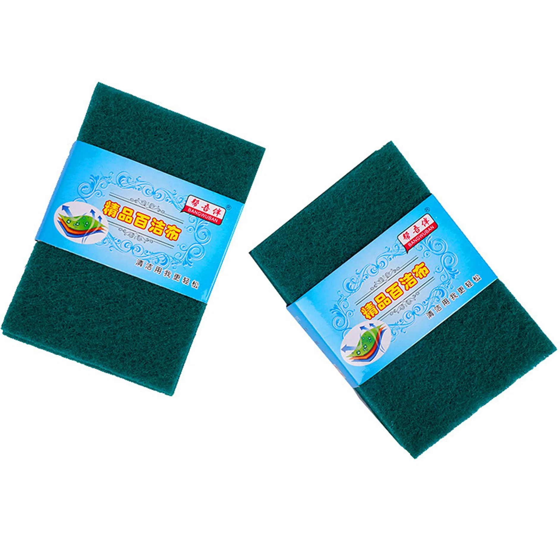Kitchen and Dish Cleaning Heavy Duty Scour 10 Pads Green Non-Scratch Scour Pads