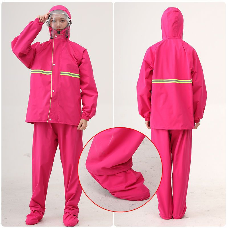 Reflective Motorcycle Rain Coat for Outdoor Adventurers and Instant Protection