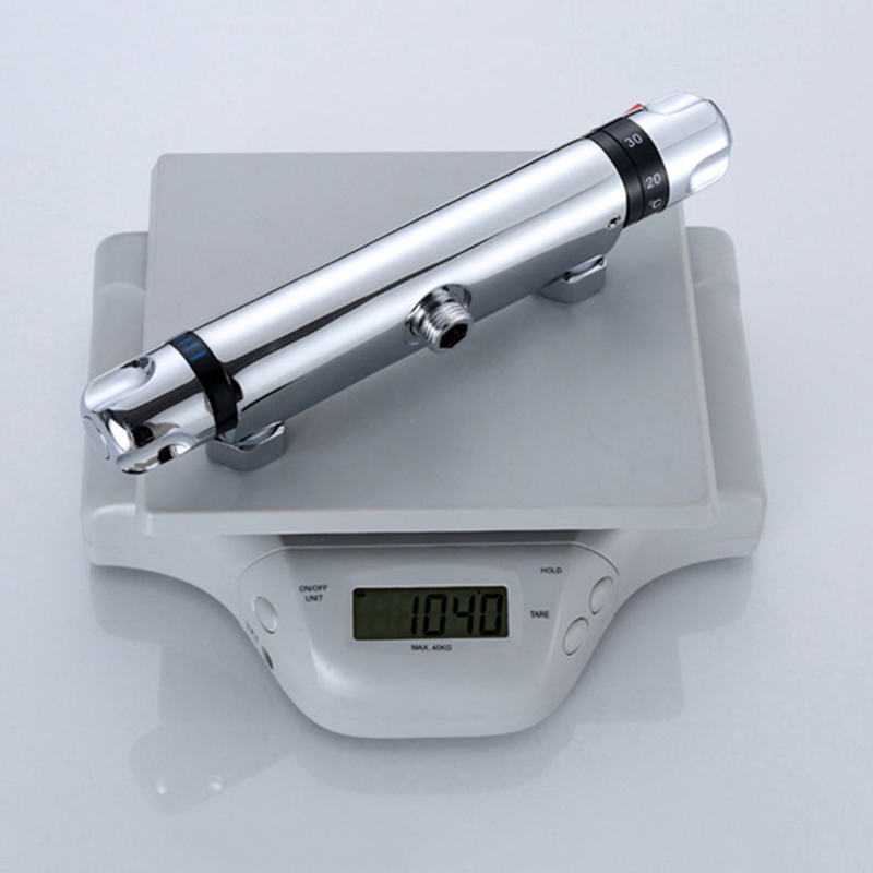 New Design Water Save Cheap Wall Mounted Bathroom Double Outlet Thermostatic Bath Shower Mixer