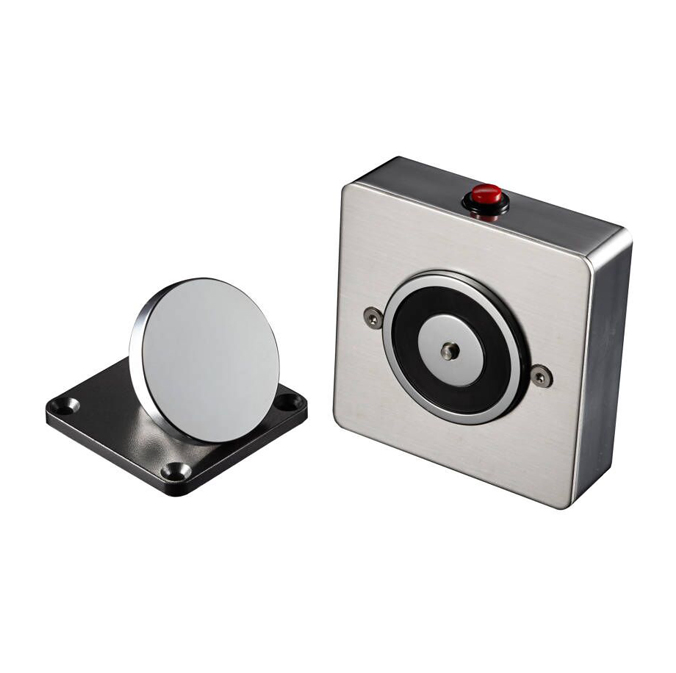24VDC Zinc Alloy Sturdy Stainless Steel Mortise Mounted Door Holder Suitable for Smokeproof Door Connect with Fire Door Controller (SDH-3)