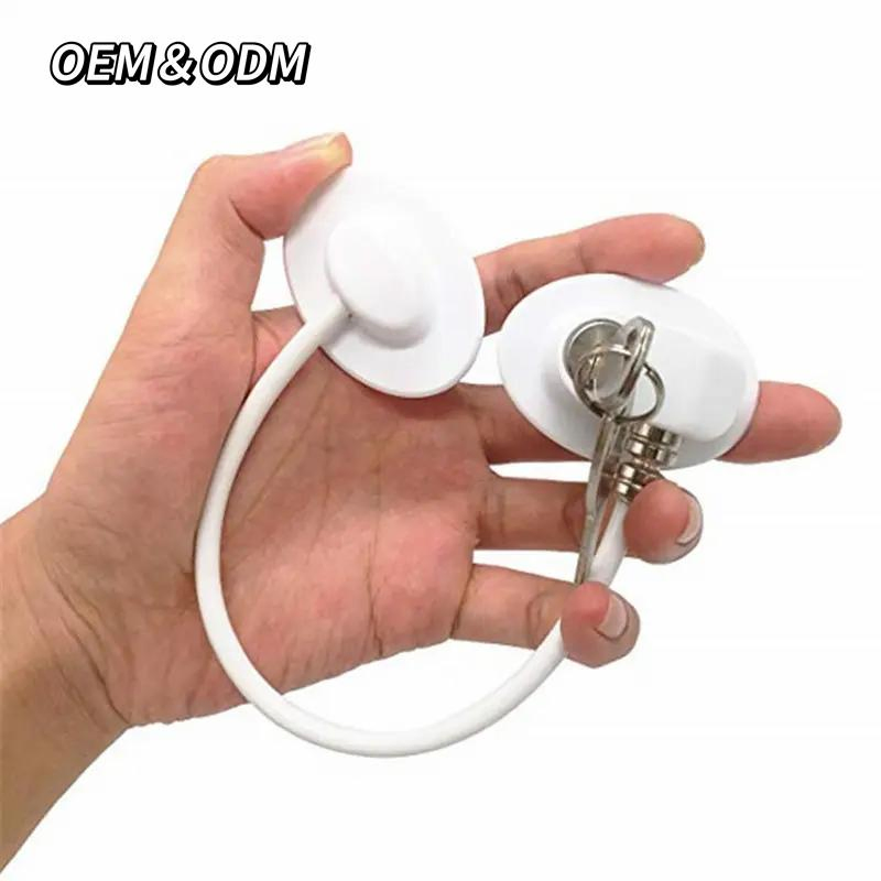 Wholesale Baby Safety Fridge Locks Zinc Alloy Sliding Door Refrigerator Lock with Key
