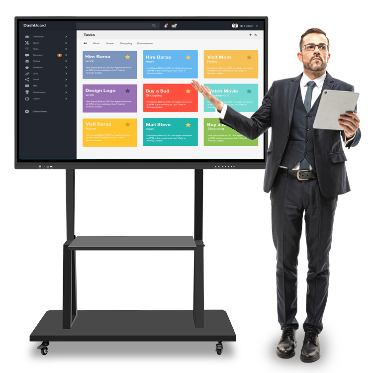 Multifunctional OPS Slot / Android Infrared Touch 4K HD Display 86 Inch Education Interactive Whiteboard