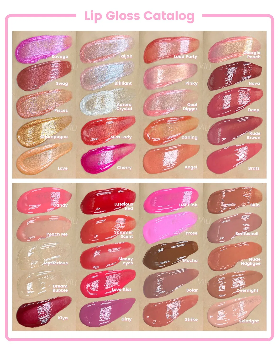 Hot Selling Cosmetics Customized Logo Makeup Moisturizing Lip Gloss for Lips Lipgloss