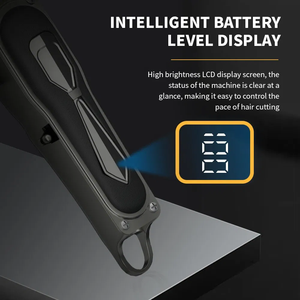 Lilipro M8 Hair Cutting Machine Cordless Zero Gapped Hair Trimmer with LED Display