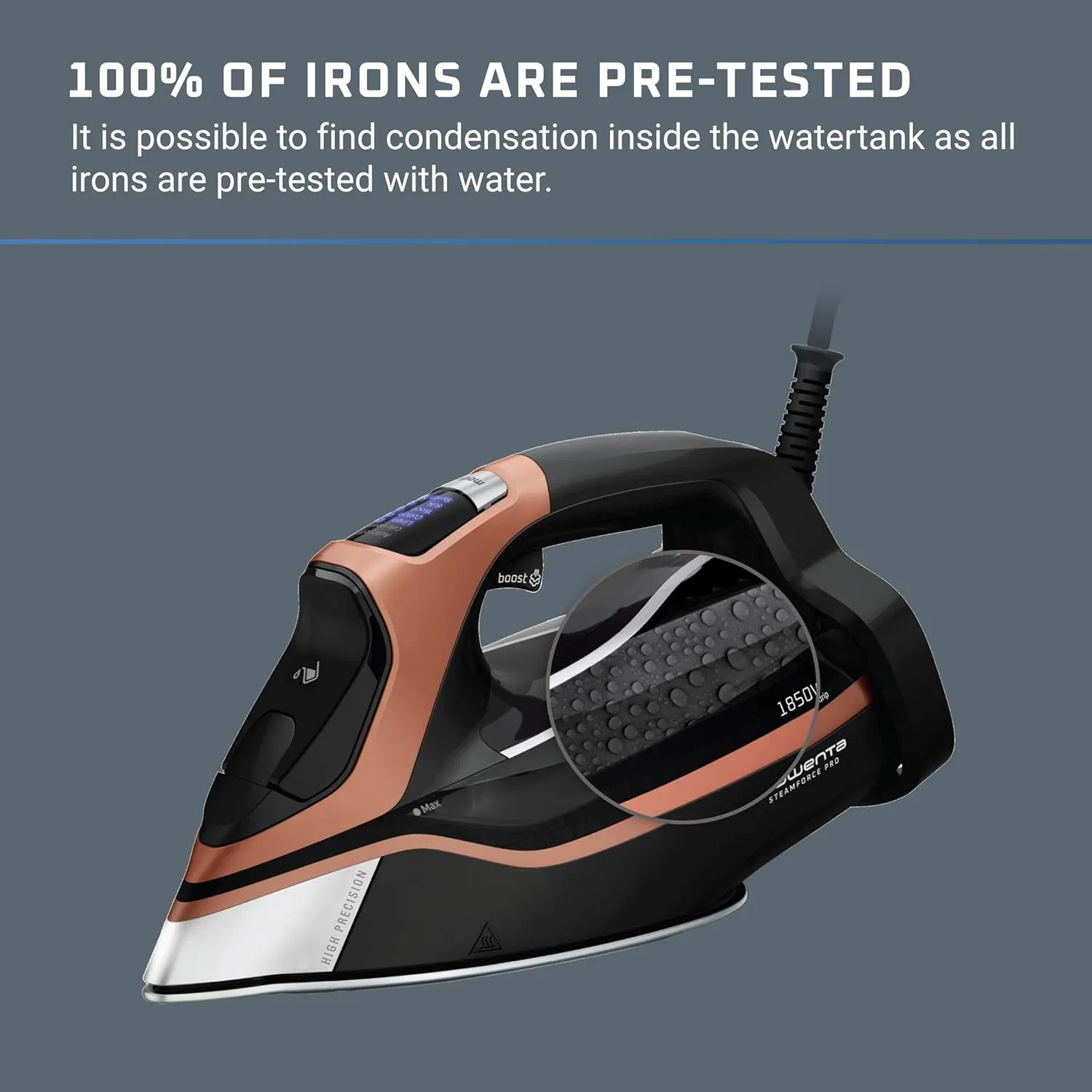 Versatile Electric Iron for Clothes, Lightweight, Nonstick, Easy Use
