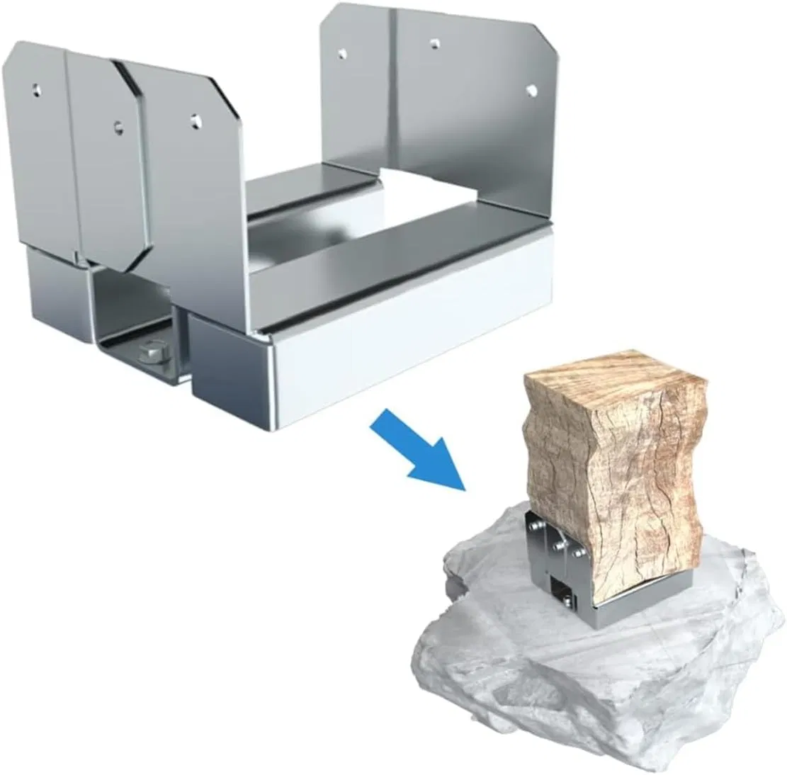 Универсальные анкерные базы для конструкций из бруса