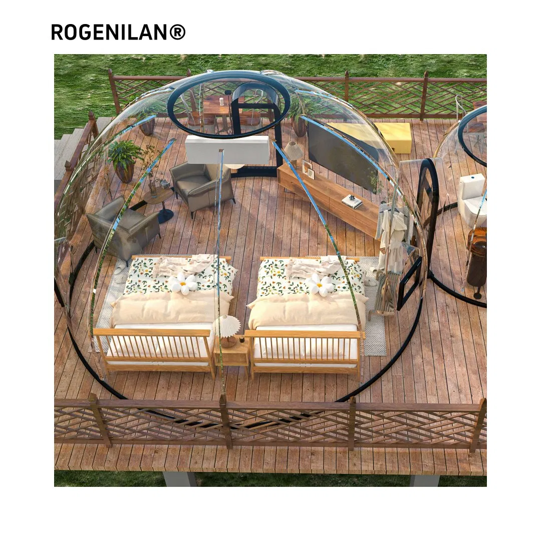 Outdoor Hotel Polycarbonate Dome House Bubble Room Fully Transparent Tent