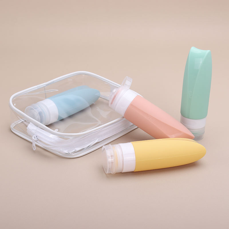 High Quality Toiletries Set Squeeze Shampoo Bottle Travel Accessories Silicone Bottle