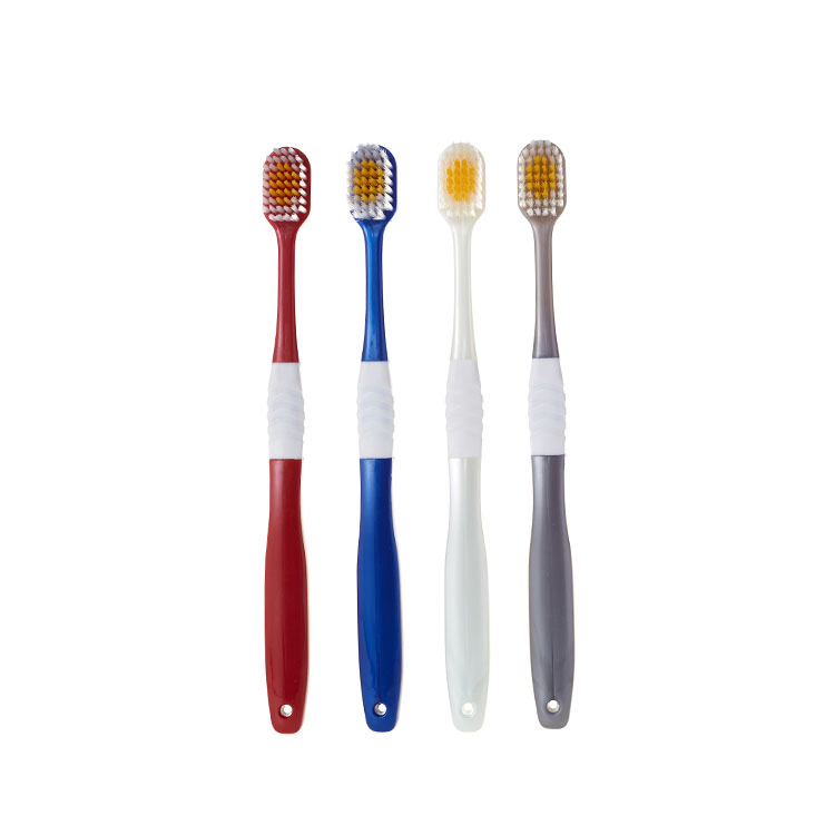 Manual Multicolored Design Adult Toothbrush for Easy Cleaning and Maintenance
