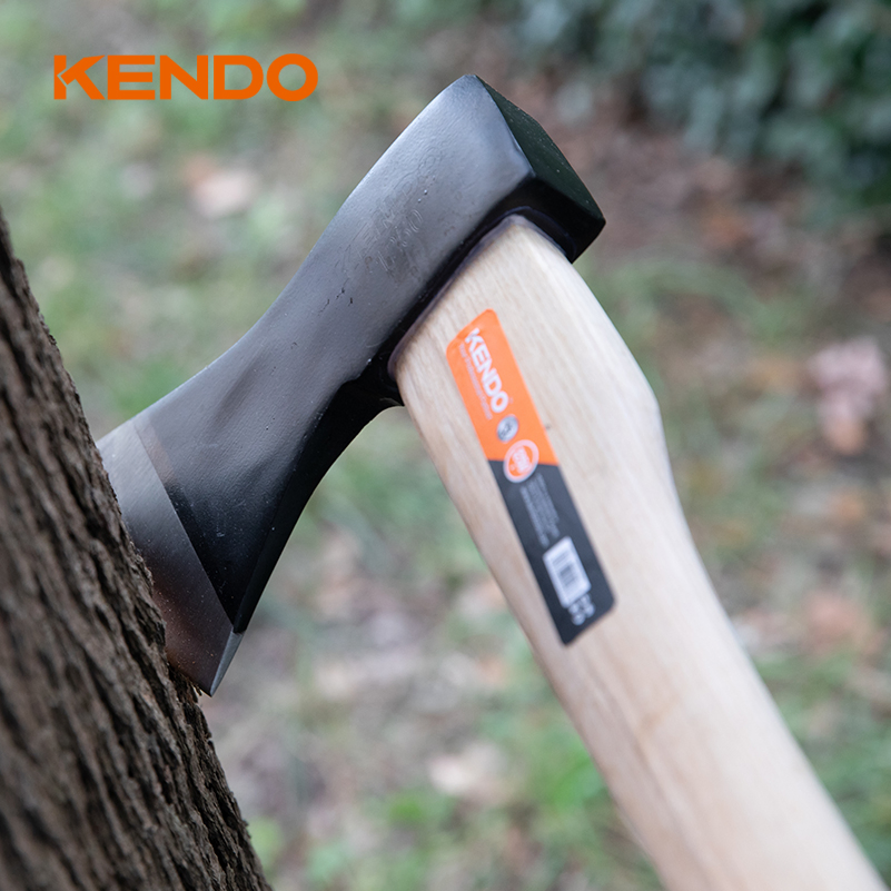 Kendo Wood Handle 613 Type Axe Perfect to Split or Chop Wood Logs During Camping, Hiking, Wetterling, and Outdoor Activities