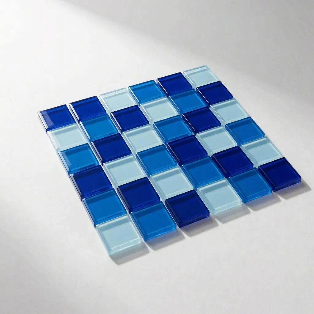 Hot Sale Glass Mosaic Tiles Floor Wall Tiles for Bathroom Backsplash Swimming Poo Tiles